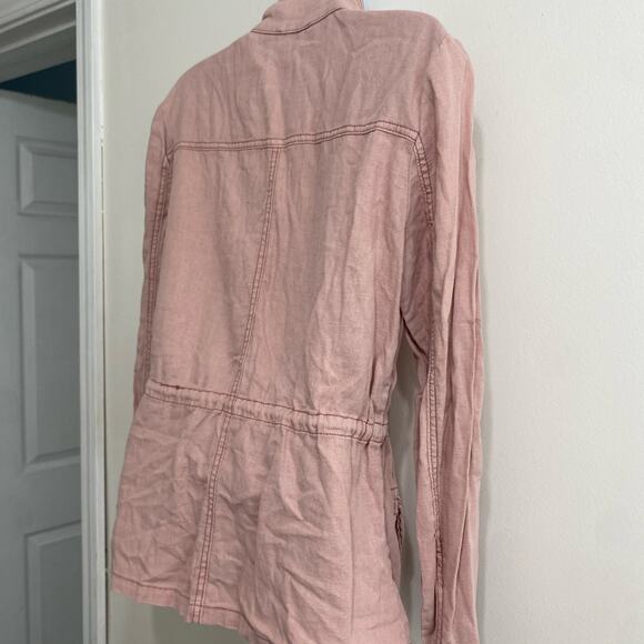 Maurices Blush Utility Jacket with Lace Accents - Picture 7 of 11